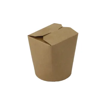 Jednorázové nádobí Papírový box EKO na nudle 500 ml kulaté dno