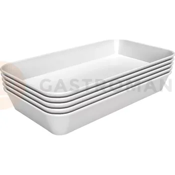 Servírovací stolek Melaminová nádoba k vystavování 160x290x35 mm, bílá, 5 ks. | BARTSCHER, 35W-160x290