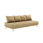 sofa SENZA DAYBED natural pine (pohovka z borovice) 90*200 cm wheat beige 758
