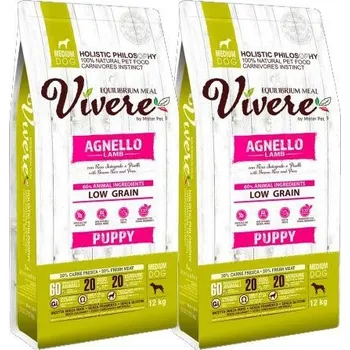 Krmivo pro psa VIVERE Puppy Lamb 2x12 kg