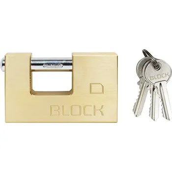 Mosazný visací zámek RV BLOCK 90, mosaz