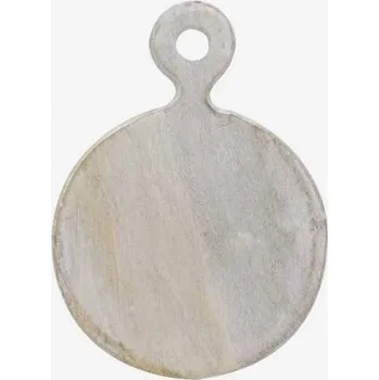 Kuchyňské prkénko Malé prkénko z mangového dřeva - kulaté bělené