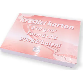 Vikpap group 119003 kreslicí karton A3 220 g/m2 bílý 200 ks