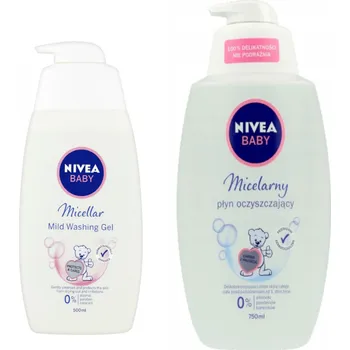 Tělové mléko Nivea Baby micelární tekutina do koupele - 750 ml