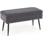 Taburet Velva 1, šedá / černá