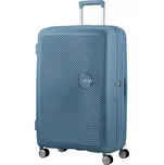 Cestovní kufr na čtyřech kolečkách. American Tourister SOUNDBOX SPINNER 77 EXP Stone Blue (E612) 4290var15767