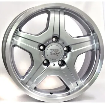 Plechové kolo WSP Disk MATERA 18.0 9.5 Mercedes 5X130 Silver Polished Lip 84.10 50.00