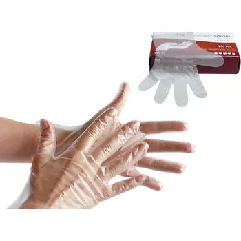 Vyšetřovací rukavice Rukavice TPE S nepudrované, transparentní, 200ks - 2000 ks