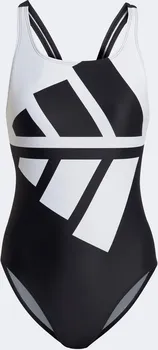 Dámské plavky adidas Performance 3 Bars Suit HB1675 černé/bílé