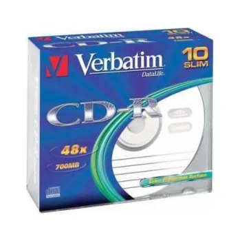 Optické médium Verbatim CD-R 700 MB 48x 10 kusů (43415)