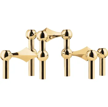 Svícen Stoff Nagel Designový svícen STOFF Nagel Solid Brass – set 3 ks