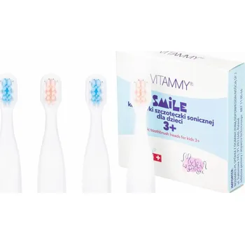 Masážní přístroj Vitammy tip Hlavice pro VITAMMY SMILE MiniMini+ 4 kusy Hlavice sonických kartáčků pro děti 3+