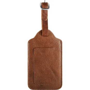 Příslušenství k zavazadlu Visačka na zavazadlo | Ze světle hnědé buvolí kůže kvality full grain California - Trendhim
