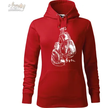 Pánská mikina Mikina - BOX Barva: Červená (07), Velikost: XS, Střih: Dámské