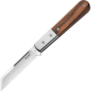 kapesní nůž Lionsteel SheepFoot čepel M390, rukojeť ze dřeva Santos, Ti bolster a vložky CK0115 ST