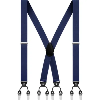 Kšandy Vexel | Široké tmavomodré šle na klip vzadu do X - Trendhim