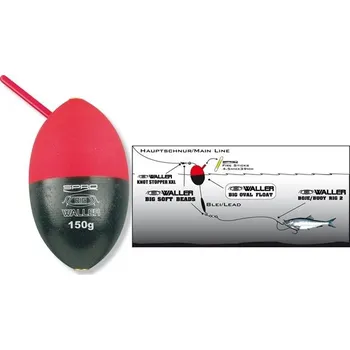 Signalizace záběru Sumcový splávek SPRO WALLER BIG OVAL FLOAT 150g
