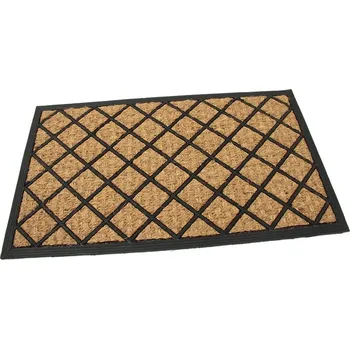 Rohožka Kokosová čisticí rohož Rhombus 45 x 75 x 0,8 cm, hnědá