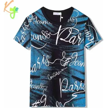 Chlapecké tričko Chlapecké tričko kr.r. Kugo FB3811, černá / modrá