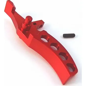 JeffTron CNC spoušť CURVED pro Leviathan V2 - červená