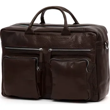 Cestovní taška Montreal Combi hnědá kožená cestovní taška - Lucleon