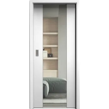 Interiérové dveře SAPELI HARMONIE KOMFORT M40 - LAKOVANÉ - POSUVNÉ DVEŘE VČ. ZÁRUBNĚ - Barva ral Průchozí šířka (cm): 80, Průchozí výška (cm): 197, Typ skla: Čiré sklo