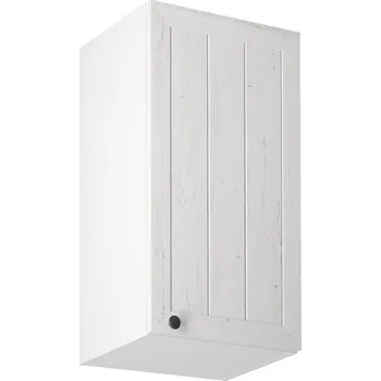Kuchyňská skříňka PROVENCE k | horní skříňka G40-P s policí | 40 cm | PRAVÁ | bílá/borovice andersen