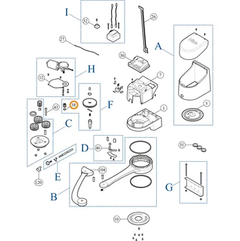 Pohon brány Nice PMCBR.4630 kluzné ložisko, 12x16x6, Wingo, Moby, Pluto