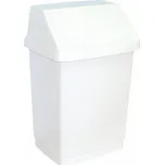 Odpadkový koš s víkem plastový 9 l, bílá