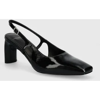 Dámské lodičky Kožené lodičky Vagabond Shoemakers VENDELA černá barva, na podpatku, s odkrytou patou, 5723-160-20 5723.160.20 99X, EUR 41