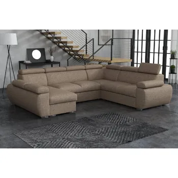 Sedací souprava FALCO Sedací souprava Bodie U levá světle hnědá