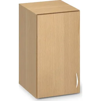 Šatní skříň Nástavbová úzká skříň ProOffice 40 x 47 x 71,7 cm, levá, buk