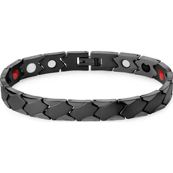 Náramek Lucleon Lucleon Černý Asymetrický Titanový Magnetický Náramek