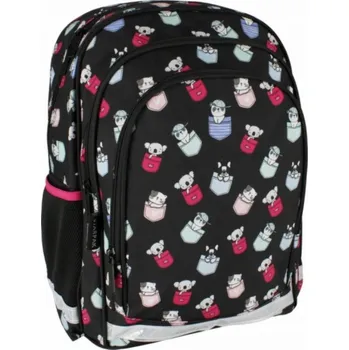 Starpak Vícekomorový školní batoh Starpak černý,