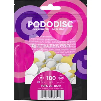 STALEKS PRO PODODISC brusné kotoučky na pěnovém základu vel. M hrubost 100 - 50ks