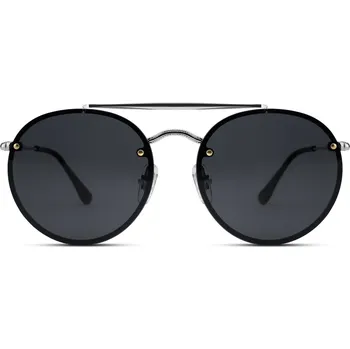 Occasus | Černé kulaté sluneční brýle Aviator - Lucleon