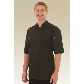 Gastro oděv ChefWorks Rondon Chef Works černý, krátký rukáv, JLCV BLK, vel.XXL