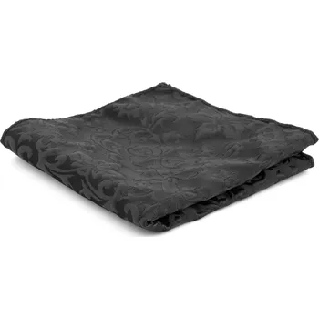 Kravata Černý kapesníček do saka s květinovým vzorem - Tailor Toki