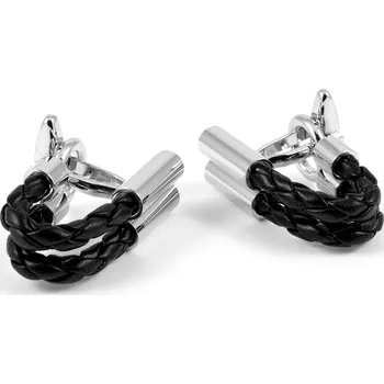 Manžetový knoflíček Originální manžetové knoflíčky s černým detailem - Warren Asher