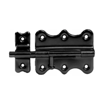 Nábytkové kování Dveřní západka, 75 mm, černá