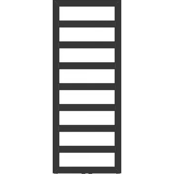 Radiátor HOPA - Koupelnový radiátor GLASGOW černá barva - Barva - Černá , Doporučená topná tyč (W) - 600, Rozměr A - 50, Rozměr C - 125, Skutečný rozměr radiátoru (v mm) - 500 x 1250 mm RADGLA501331SP