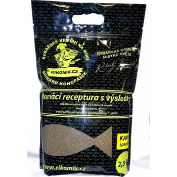 Návnadová surovina Kaprová směs Richardka Konopáska RIKOMIX KAPR ČERNÝ 2,5KG