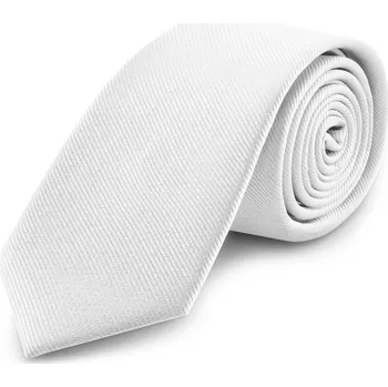 8cm bílá rypsová kravata - Trendhim