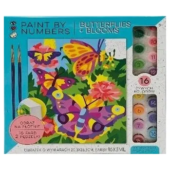 Set školních potřeb Malowanie po numerach - Motyle STnux