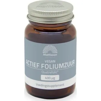 Doplněk stravy Mattisson Aktivní kyselina listová Quatrofolic- vitamin B11 - 60 kapslí
