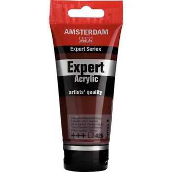Vodová barva Akrylová barva Amsterdam Expert - 426 Transparent Oxide Brown Objem: 75 ml