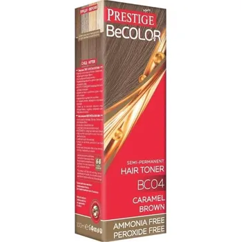 Barva na vlasy Prestige Be Color Semi-permanentní barva na vlasy BC04 karamelově hnědá 100 ml