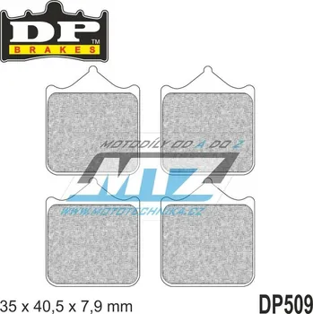 Brzdová destička Destičky brzdové DP509-SDP DP Brakes - směs SDP Sport HH+ (balení 4ks) DP509-SDP
