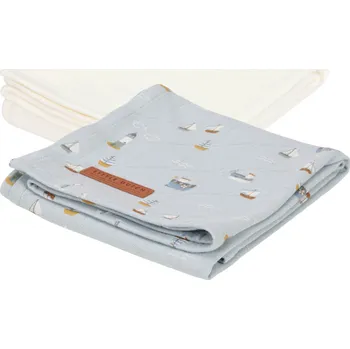 Little Dutch Pleny 70x70cm Námořnický záliv / Pure Soft White 2 ks