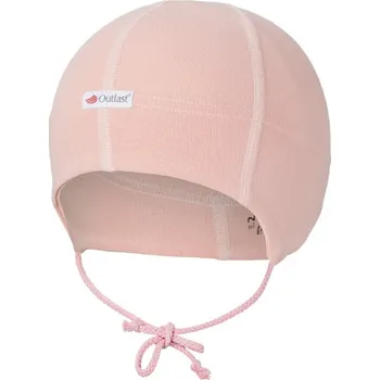 Kojenecká čepice Little Angel Čepice smyk zavazovací plochý šev Outlast® 3 - 42-44 cm, pudrová